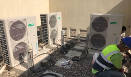 ac outdoor installation dubai villa