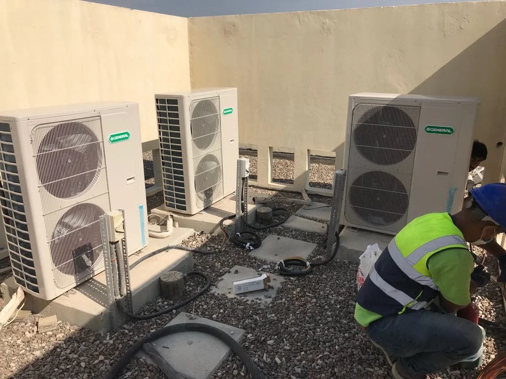 ac outdoor installation dubai villa